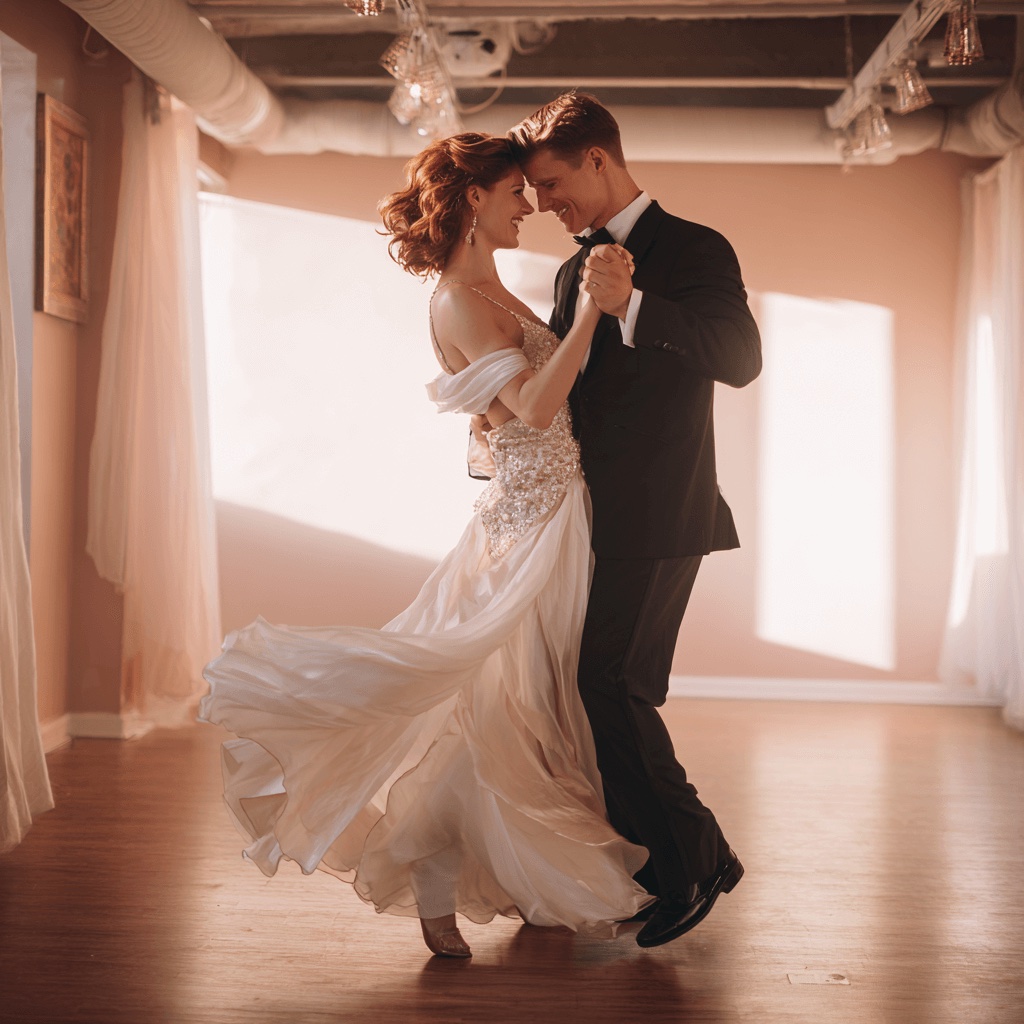 Wedding dance practice session in Brighton